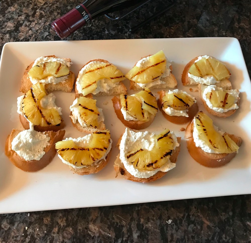 whipped ricotta crostini
